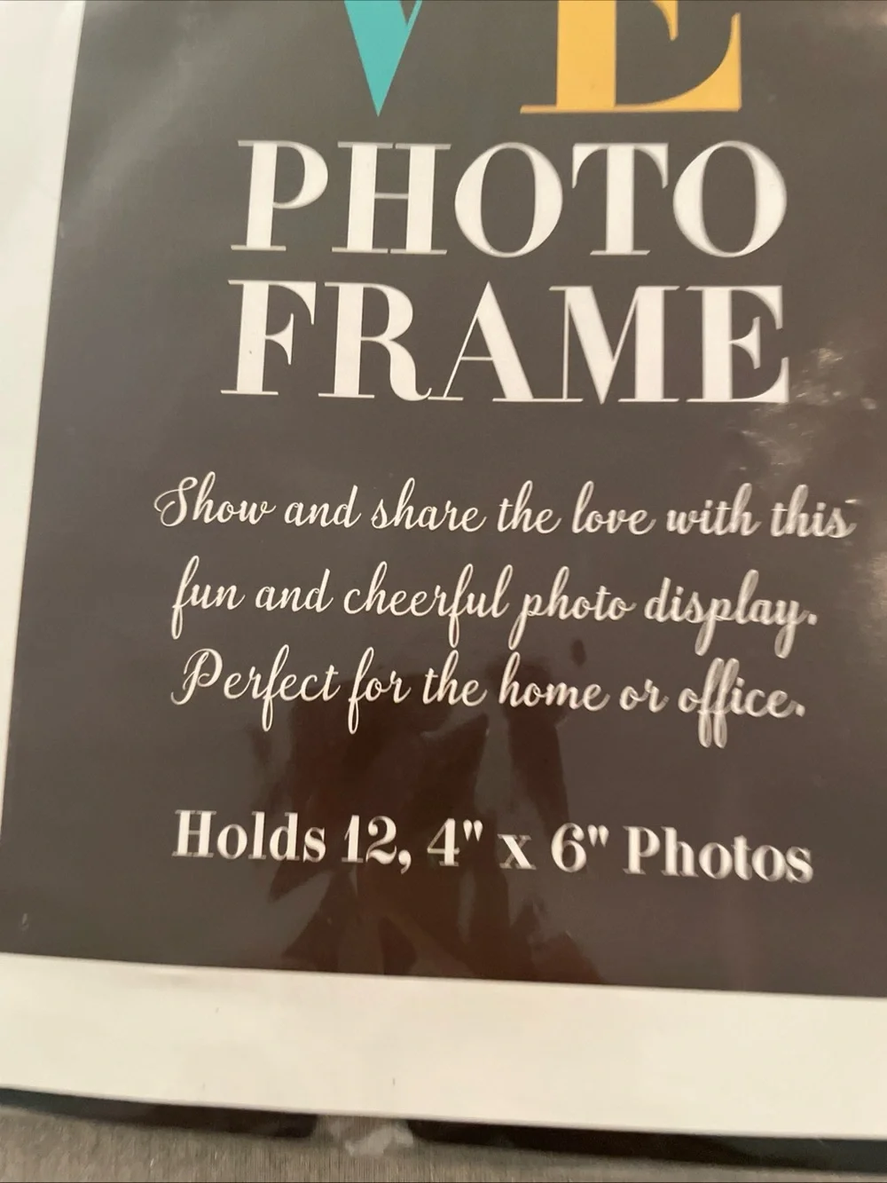 Cobble Creek “Show The Love”💕 Black Photo Frame - Holds Twelve 4” X 6” Photos
